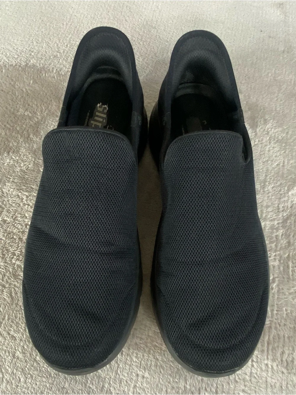 Skechers GoWak Flex No Hands Slip-Ins Loafer Mens Size‎ 12 Black Knit Sneakers
